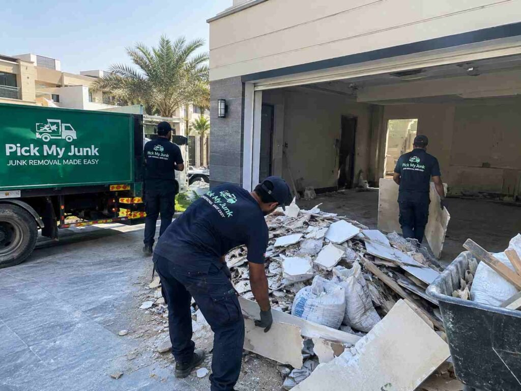 Construction debris removal and renovation debris removal